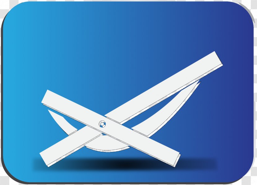 Product Design Angle Airplane Line - Cobalt Blue - Technology Transparent PNG