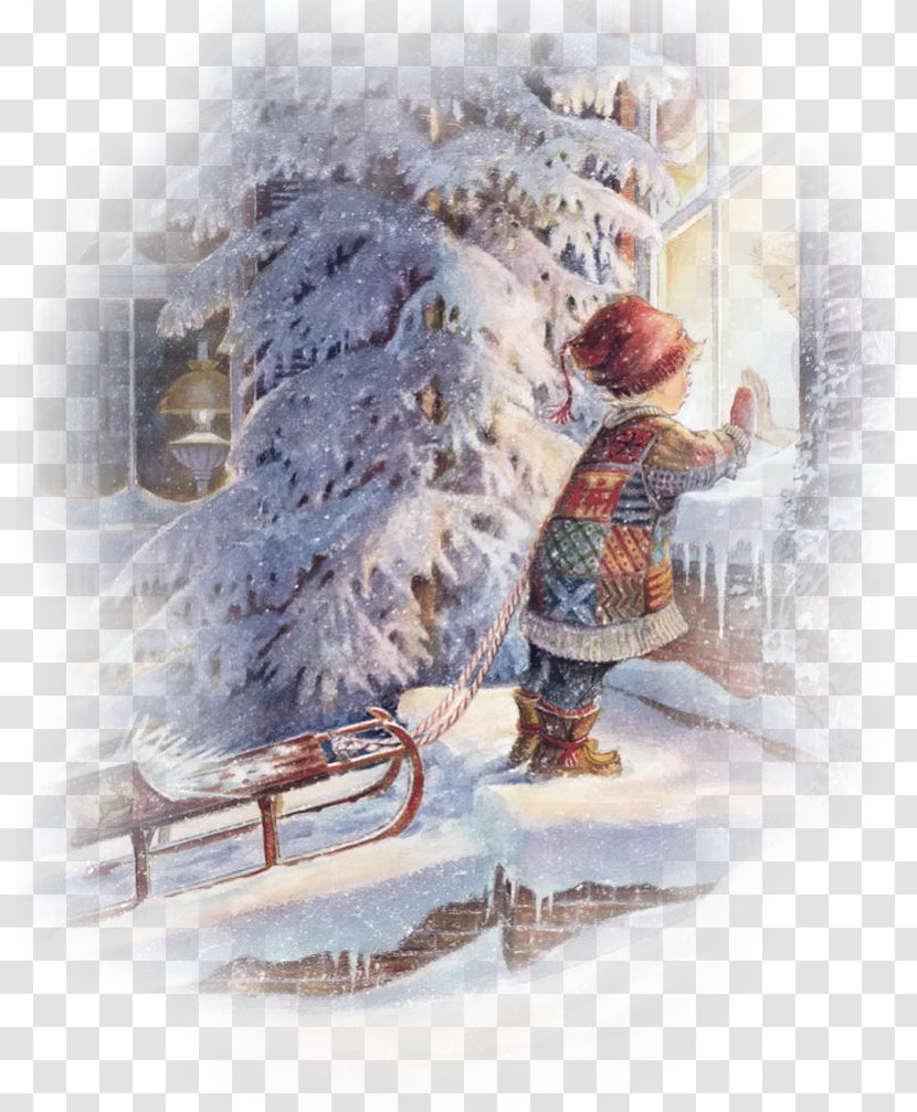 Santa Claus Christmas Tree Desktop Wallpaper - Belle Transparent PNG