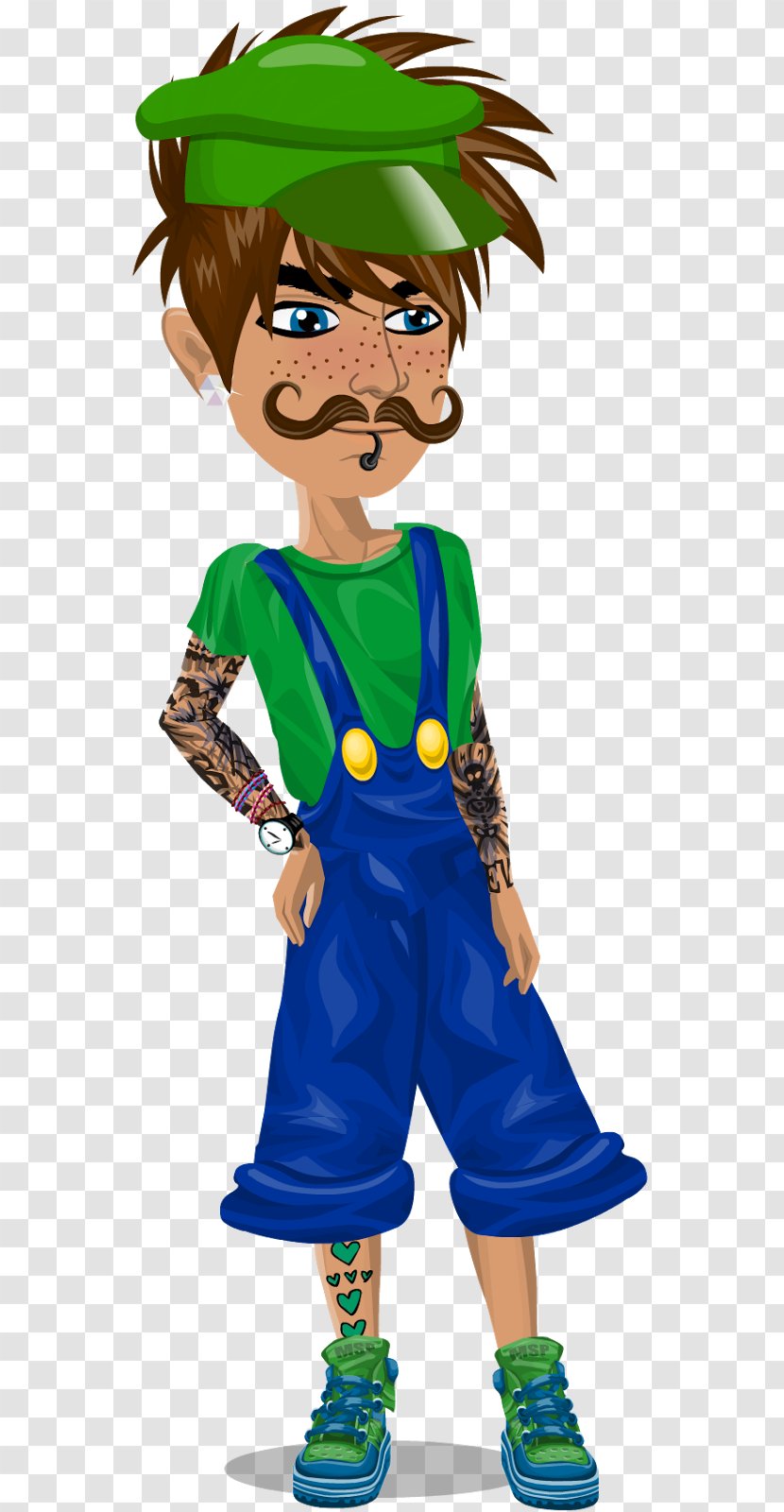 Luigi MovieStarPlanet Mario Child Male - Art Transparent PNG