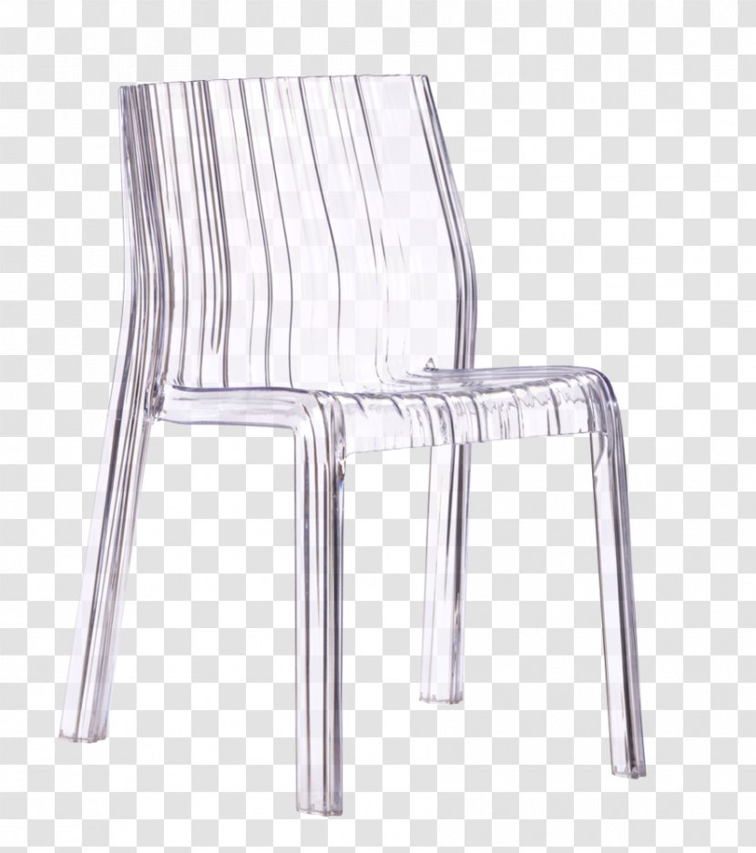 Chair Plastic Armrest Kartell Transparent PNG