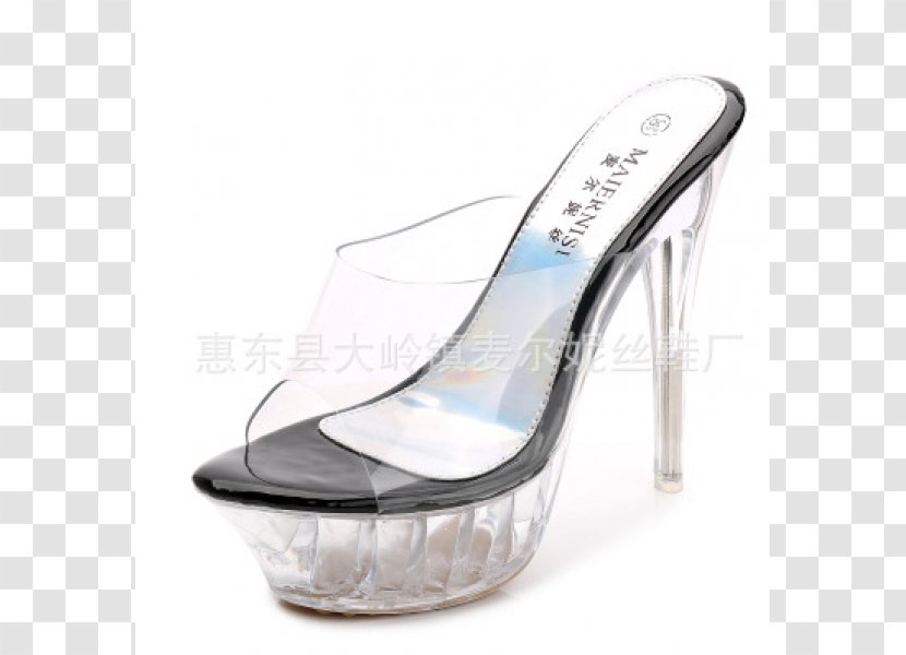 Slipper High-heeled Shoe Sandal - Slingback Transparent PNG