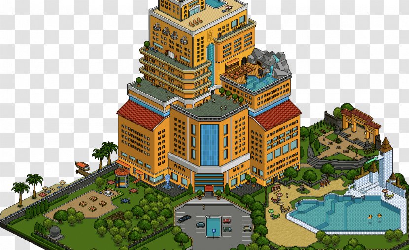 Habbo Social Media Hotel Virtual Community Online Chat - Architecture Transparent PNG