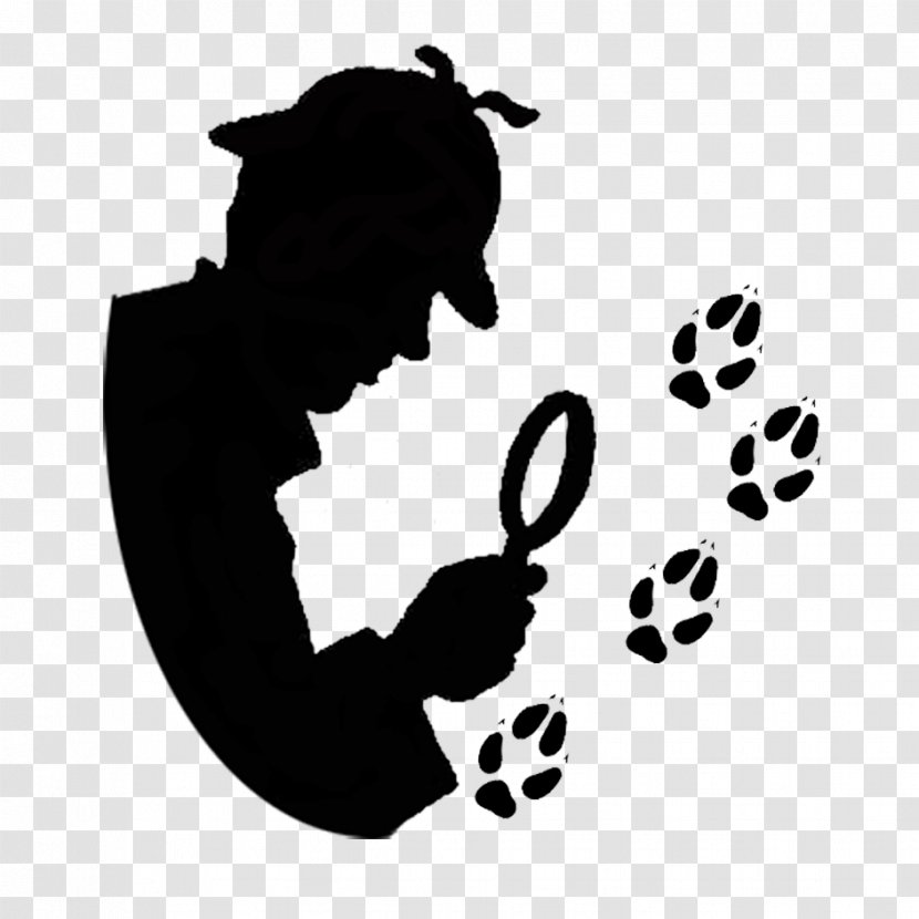 Black And White Silhouette Monochrome Photography - Hand - Sherlock Transparent PNG