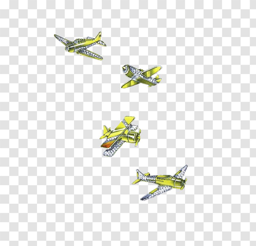 Airplane Clip Art - Monoplane - Gold Aircraft Transparent PNG