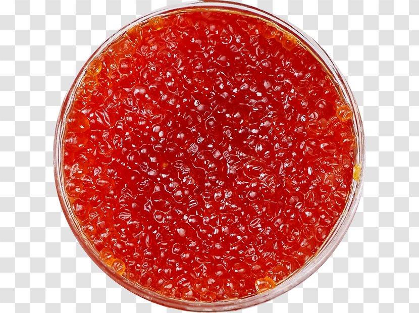 Red Caviar Roe Sockeye Salmon Salmonids - Black Transparent PNG