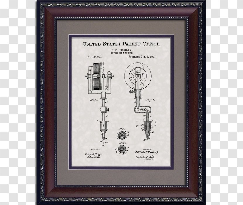 Tattoo Machine Artist Patent Inventor - Cartoon Transparent PNG