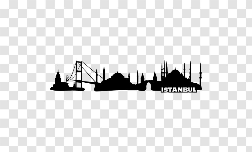 Silhouette Skyline White Brand Font - Photography - Hagia Sophia Transparent PNG