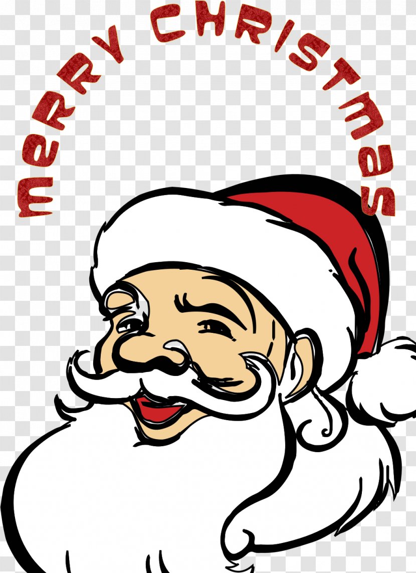 Santa Claus Clip Art - Facial Expression Transparent PNG