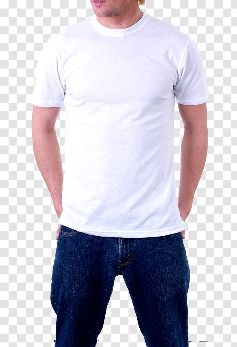 T-shirt Polo Shirt Sleeve - Male - White Image Transparent PNG