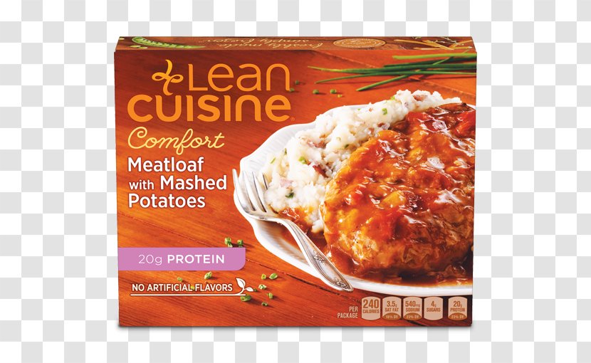 Meatloaf Mashed Potato Gravy Lean Cuisine Salisbury Steak - Dish - Turkey Club Panini Transparent PNG