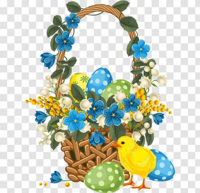 Easter Egg Greeting & Note Cards - Floral Design Transparent PNG
