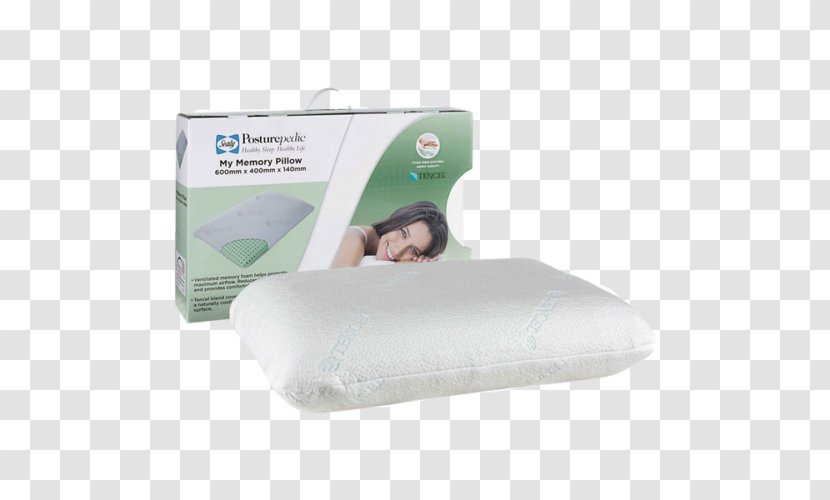 Pillow Mattress Memory Foam Sealy Corporation Bed - Linens Transparent PNG