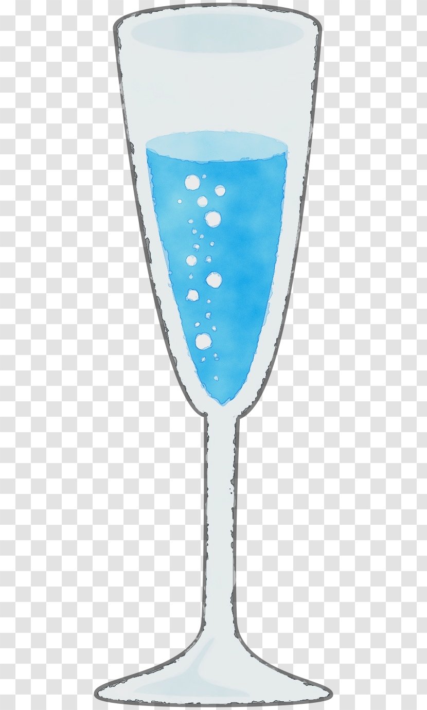 Turquoise Champagne Cocktail Stemware Drinkware - Drink - Tableware Glass Transparent PNG