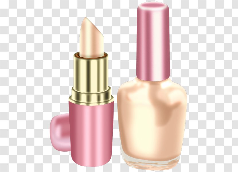 Nail Polish Lipstick Cosmetics - Peach - Sweet Wind Pink And Purple Gold Bottles Transparent PNG