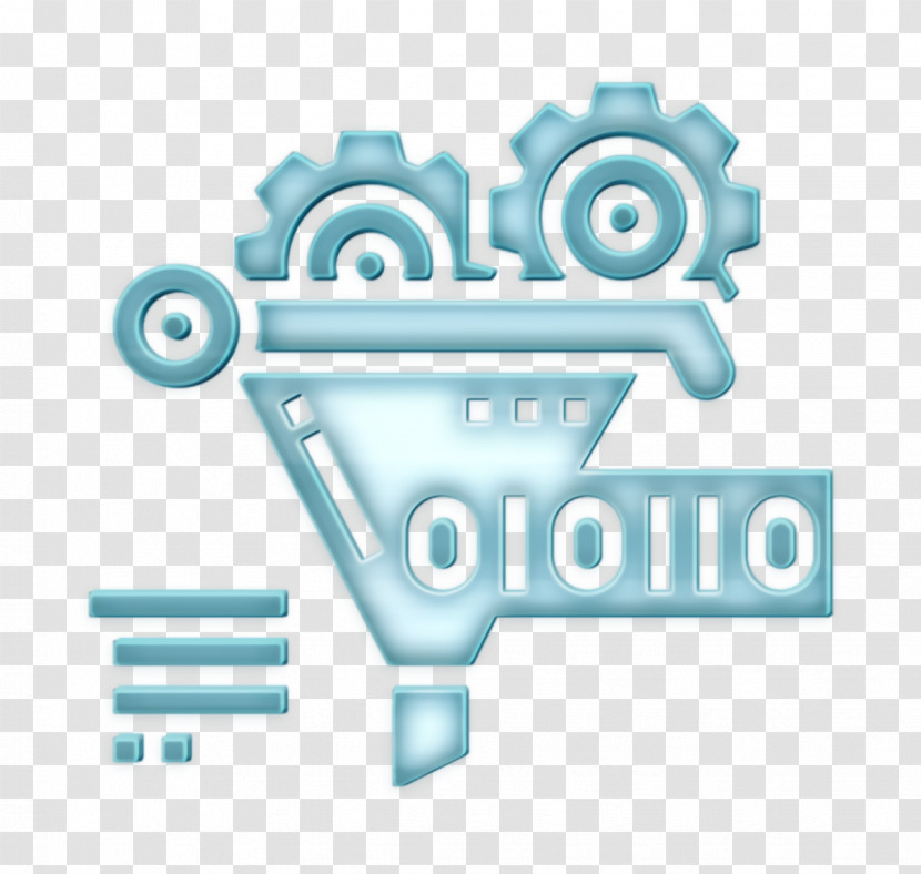 Process Icon Funnel Icon Artificial Intelligence Icon Transparent PNG