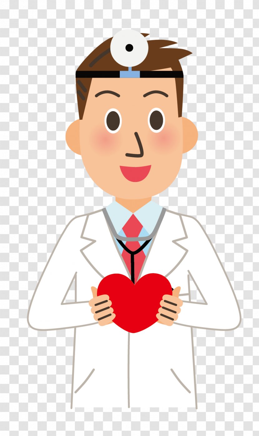 Physician Nursing Nurse Patient Clip Art - Heart - Doctor Cartoon Elements Transparent PNG