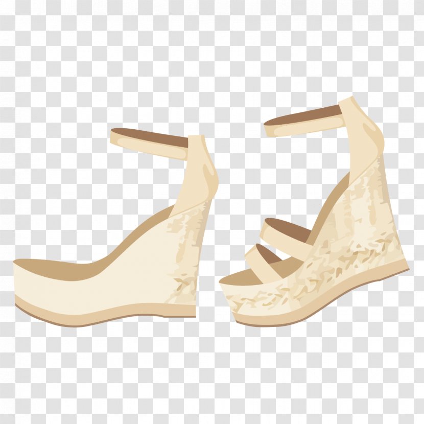 Sandal Shoe Barefoot - Silhouette - Beautiful Sandals Transparent PNG