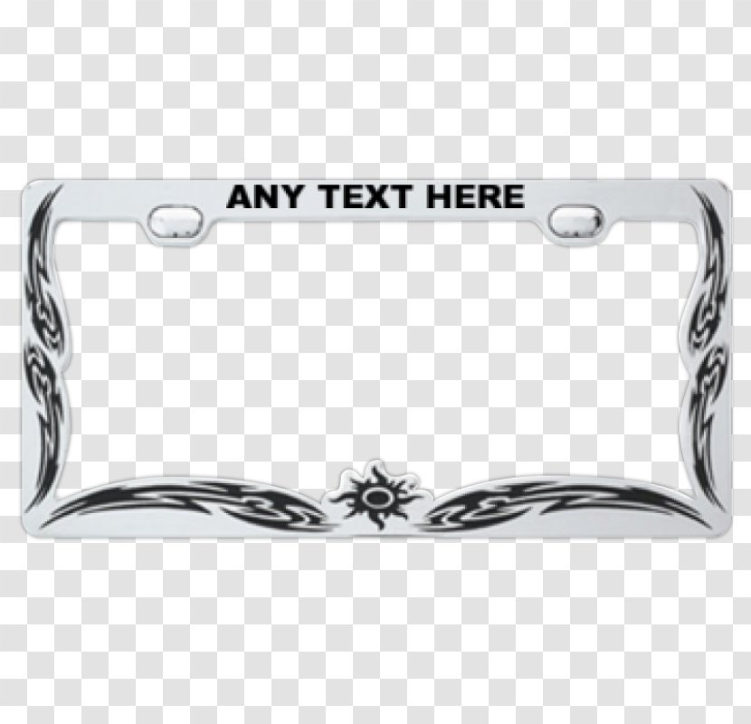 Car Vehicle License Plates Driving Chrome Plating - Body Jewelry Transparent PNG