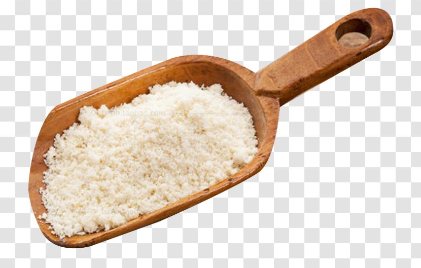 Almond Meal Baking Flour Food - Ingredient - Powder In A Wooden Spoon Transparent PNG