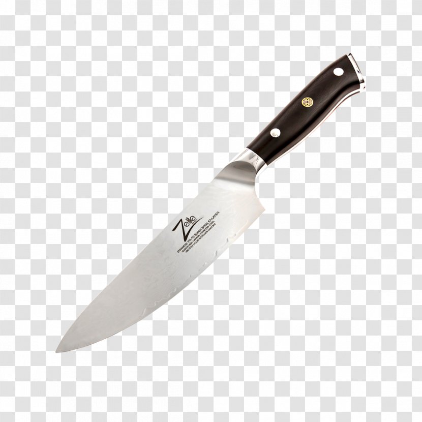 Chef's Knife Kitchen Knives Santoku Blade - Hunting Transparent PNG