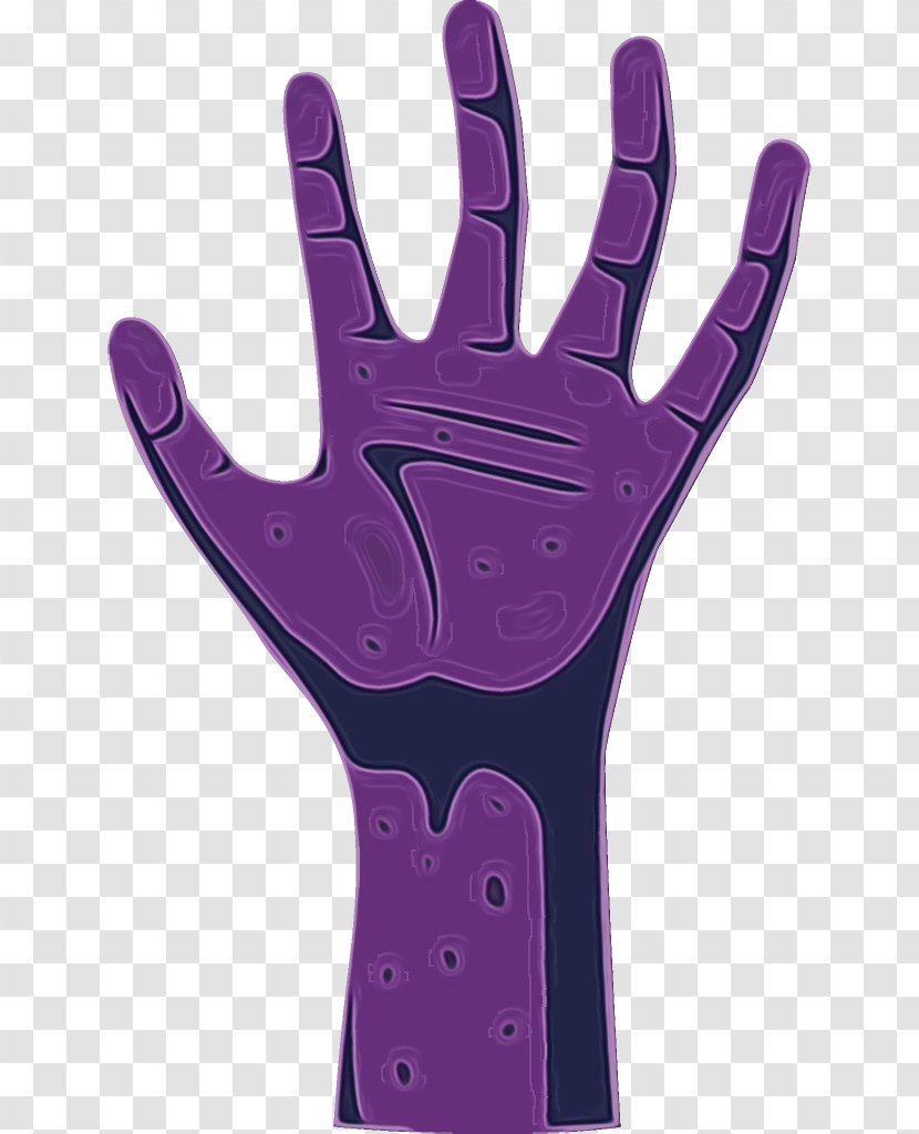 Glove Violet Safety Personal Protective Equipment Purple - Thumb Sports Gear Transparent PNG