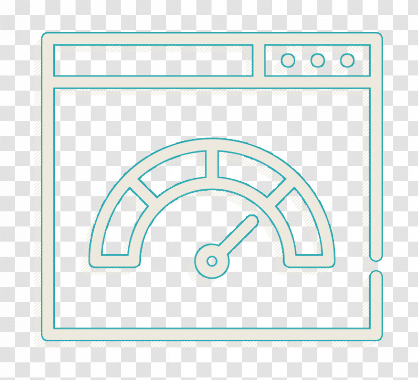 Speedometer Icon SEO And Online Marketing Elements Icon Browser Icon Transparent PNG