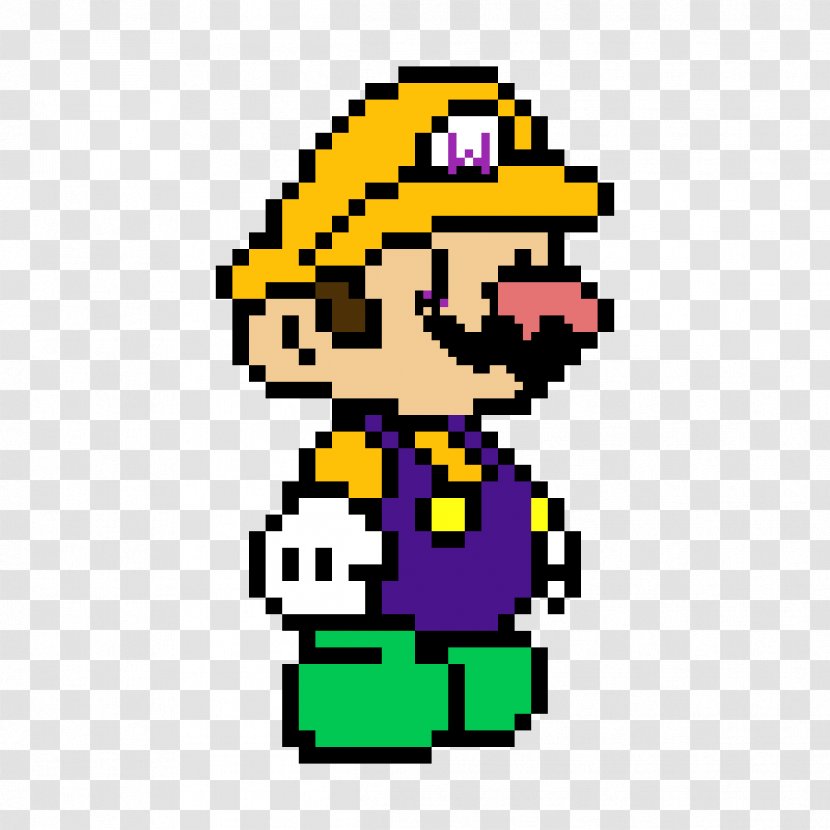 Mario Series Super Nintendo Entertainment System Pixel Art Clip Transparent PNG