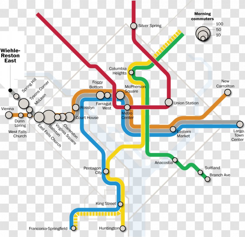 Rapid Transit Washington, D.C. Washington Metro Tokyo Subway Map - Public Transport Transparent PNG