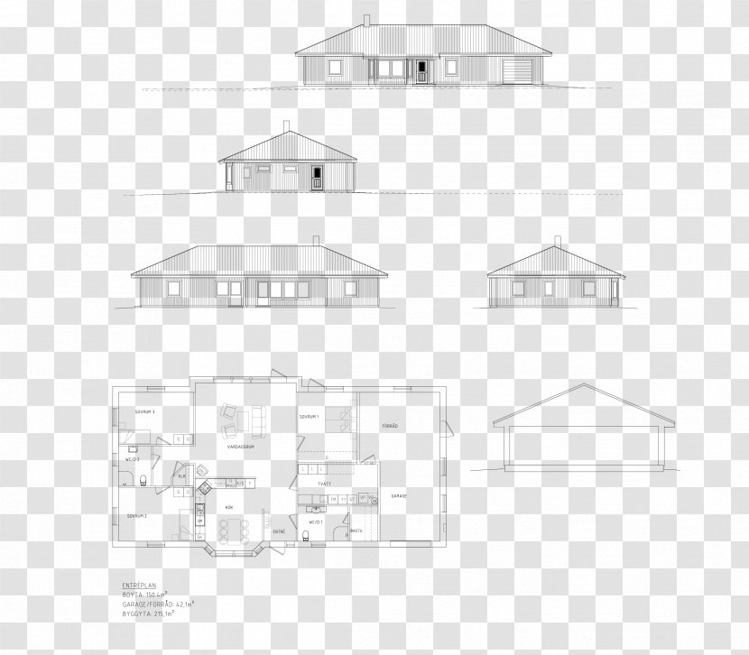 Architecture Monochrome Drawing /m/02csf - House - VİLLAİN Transparent PNG