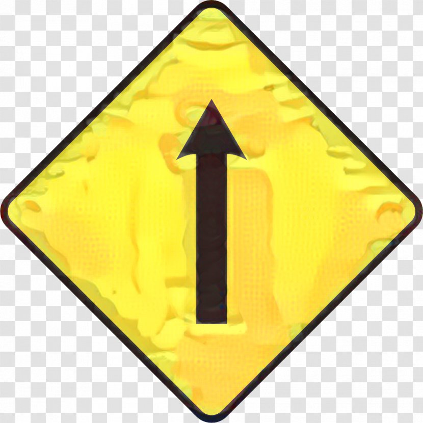 Road Cartoon - Sign - Triangle Signage Transparent PNG