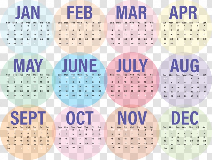 Gregorian Calendar 0 Month Cube Dates - Bullet Journal Writing Transparent PNG