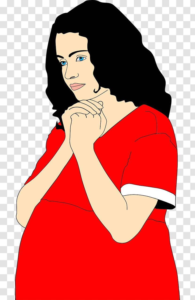 Pregnancy Woman Silhouette Clip Art - Pray For The Women Transparent PNG