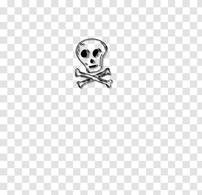 Body Jewellery Silver Skull White Font Transparent PNG