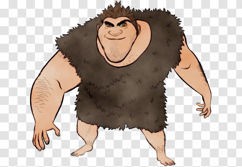 The Croods Grug Eep Cartoon Drawing - Primate Transparent PNG