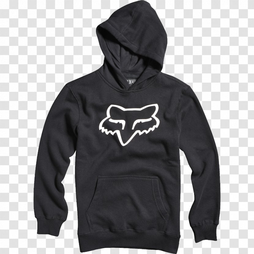 Hoodie T-shirt Fox Racing Sweater Clothing - Neckline Transparent PNG