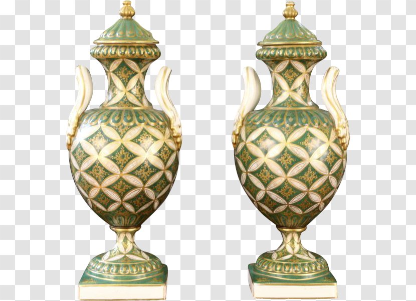 Vase Ceramic 01504 Urn Brass Transparent PNG