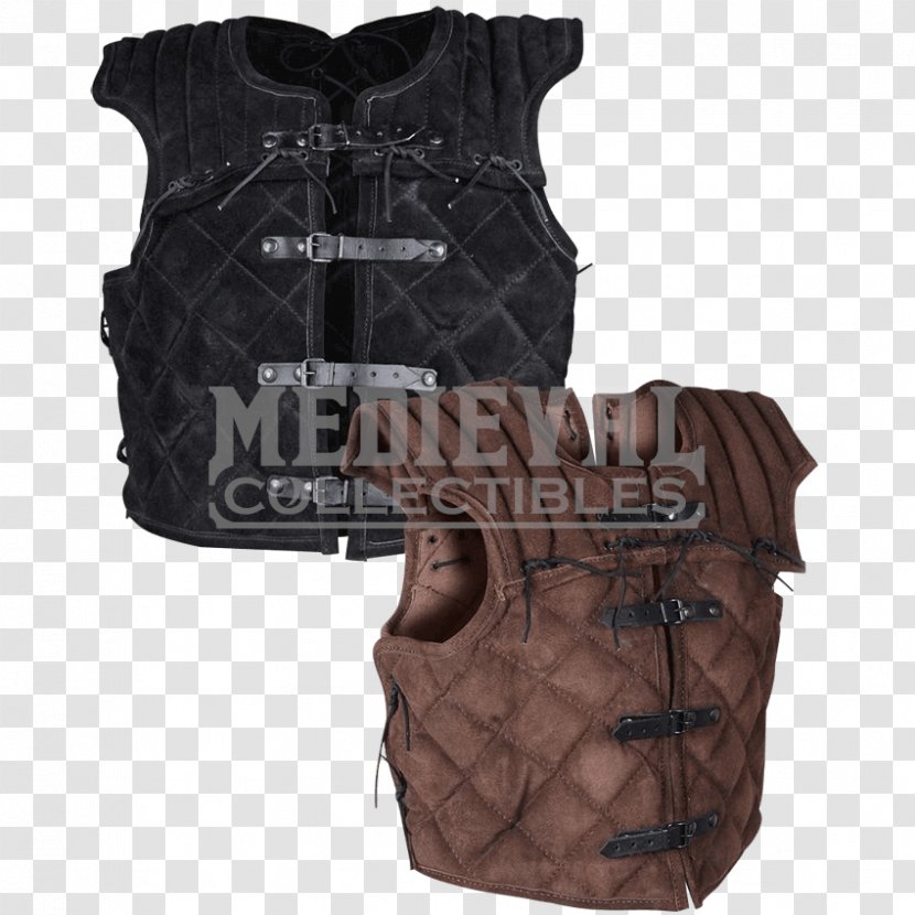 Gilets Armour Clothing Leather Sleeveless Shirt - Outerwear Transparent PNG