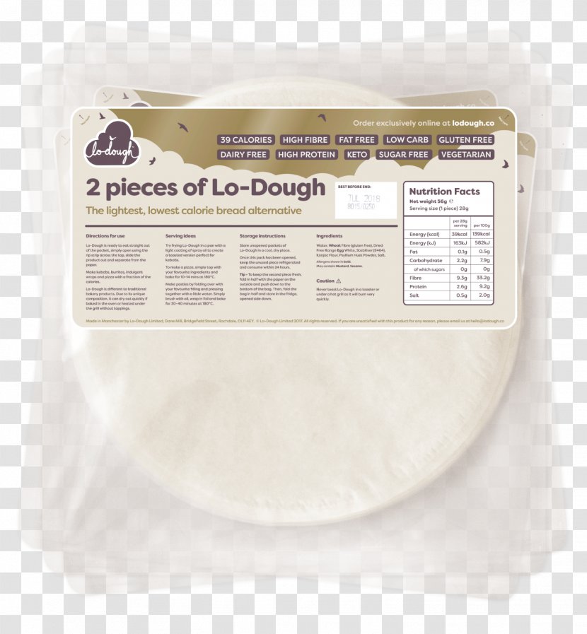 White Bread Pita Pizza Ingredient Food - Dough Transparent PNG