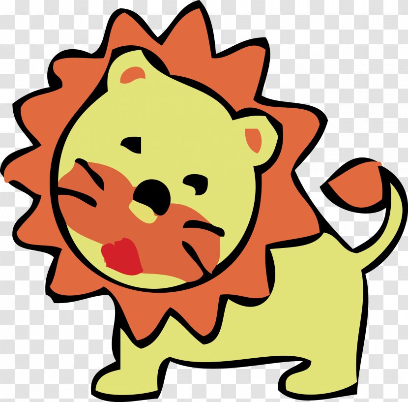 Lionhead Rabbit Cartoon Clip Art - Lion - Cute Vector Transparent PNG