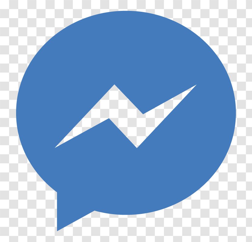 Facebook Messenger Social Media Logo - Vector Transparent PNG