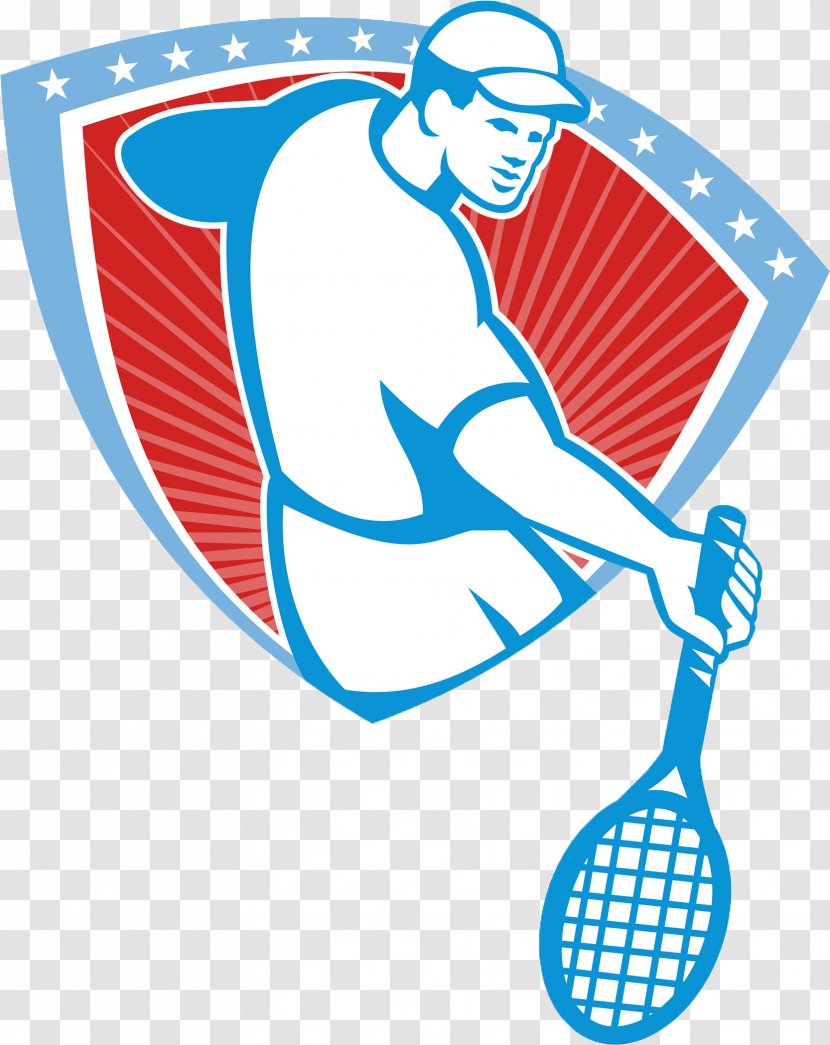 Tennis Player Racket Illustration - Area - Cartoon Icon Transparent PNG