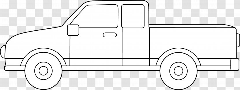 Car Pickup Truck Line Art Drawing Suzuki Equator - Area - Lorry Transparent PNG