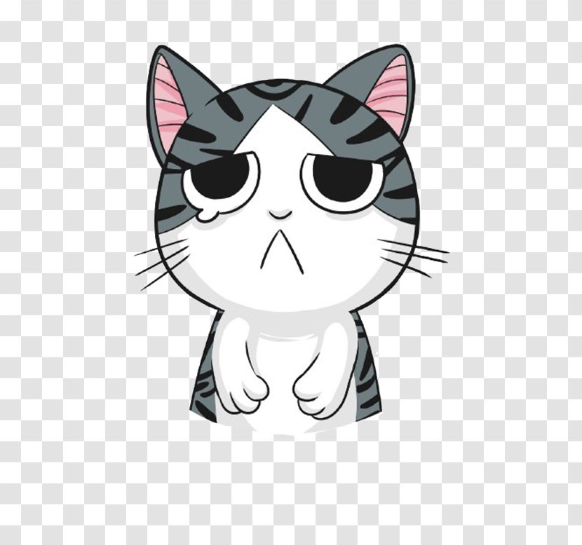 Kitten Cat Whiskers T-shirt - Black - Sad Transparent PNG