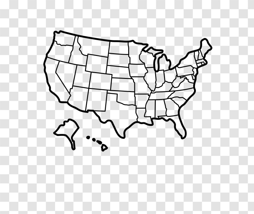 United States World Map Blank - Artwork Transparent PNG