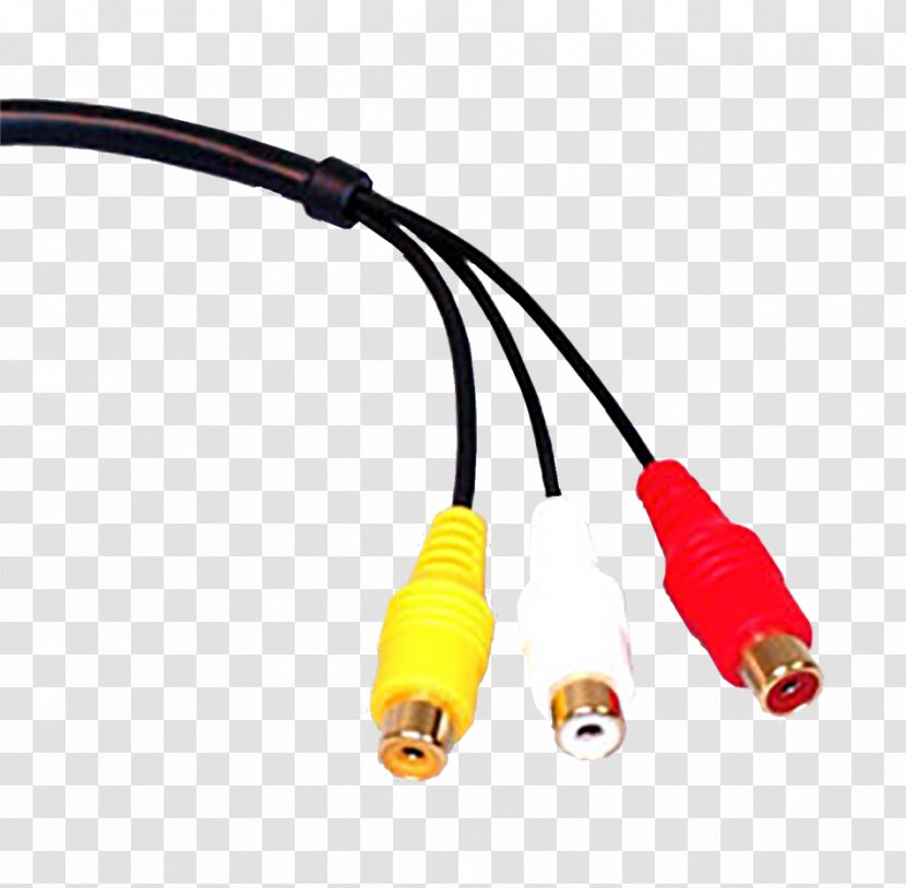 Coaxial Cable Electrical Connector RCA Phone Adapter - Electronic Device - Lightning Transparent PNG