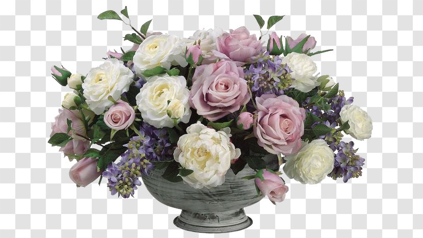 Artificial Flower Rose Floral Design Peony - Wedding Decoration Transparent PNG