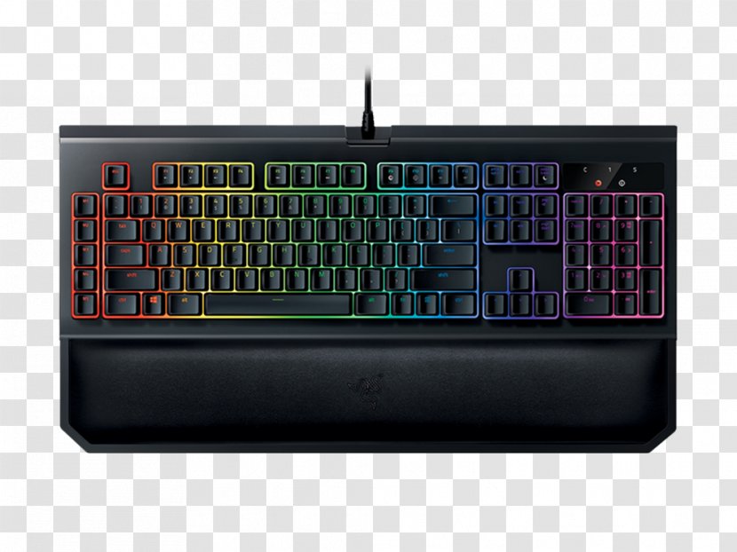 Computer Keyboard Gaming Keypad Personal Razer Inc. BlackWidow Chroma V2 - Blackwidow Transparent PNG