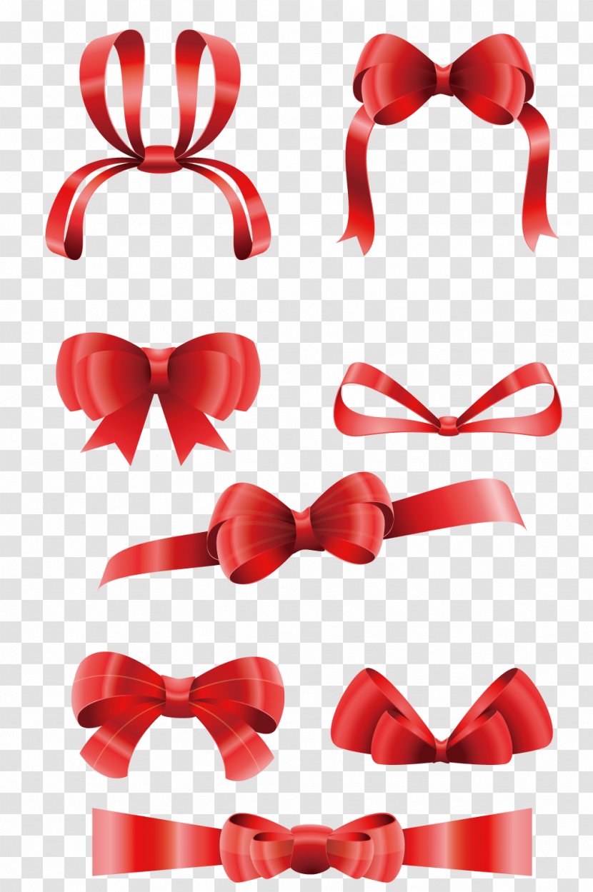 Christmas Decoration Lazo Gift Tree - Ribbon - Bow Vector Material Transparent PNG