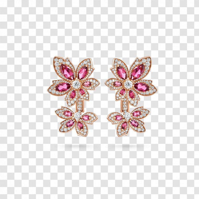 Earring Diamond Gemstone Carat - Daisy Flower Ring Set Transparent PNG