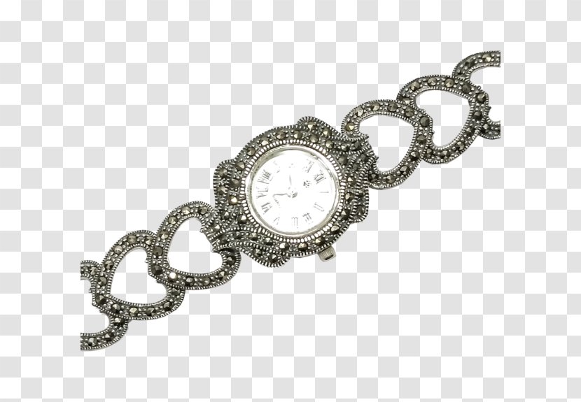 Sterling Silver Jewellery Watch Bracelet - Jewelry Making Transparent PNG